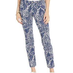 Lilly Pulitzer Kelly Pineapple Party Skinny Ankle Pant